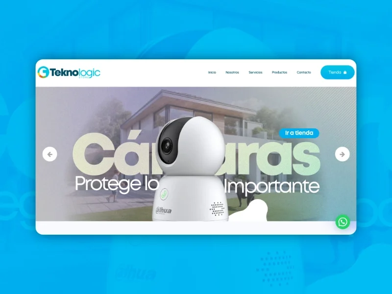 Ejemplo de página web: Proveedor tecnología